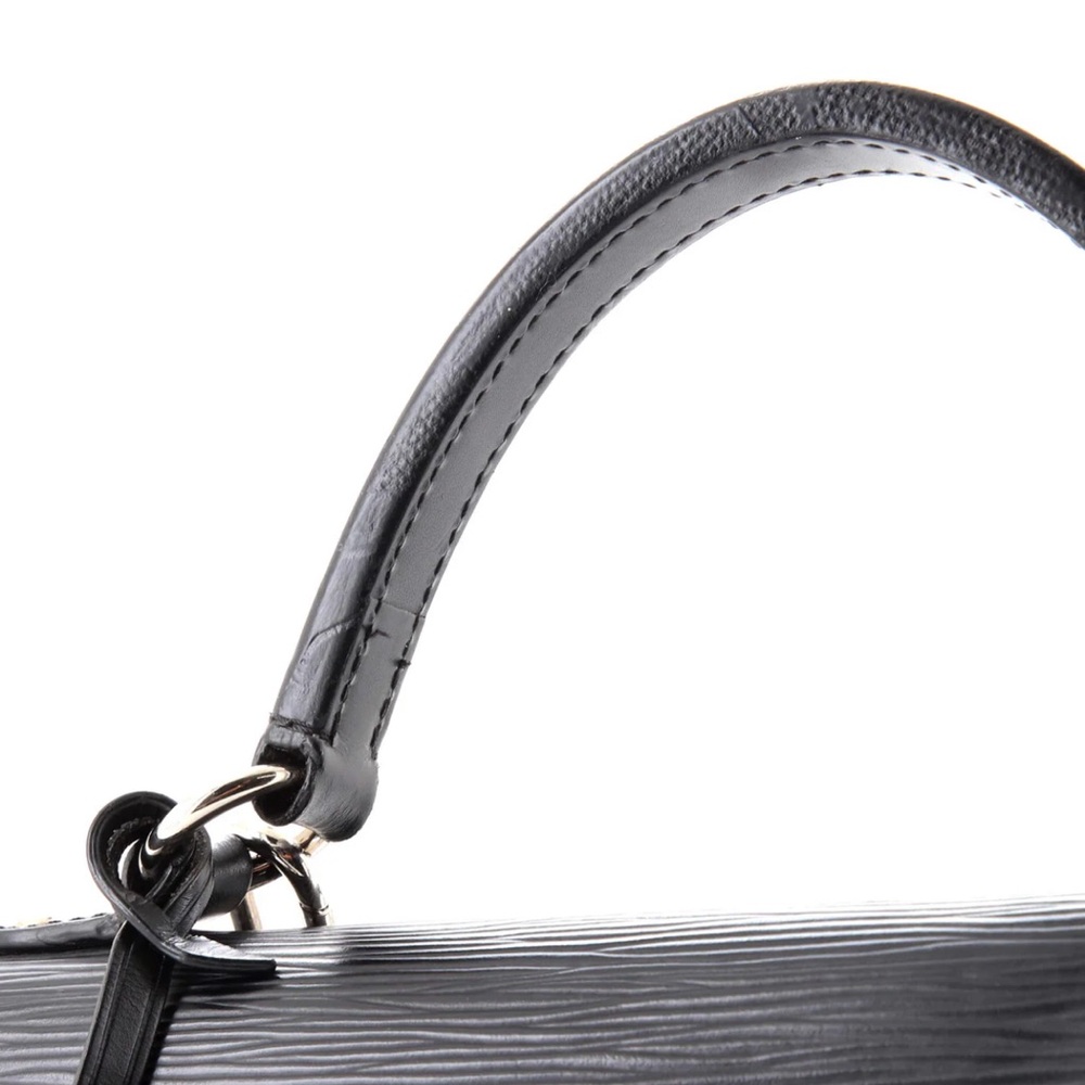 Louis Vuitton Cluny Top Handle Bag Epi Leather BB Black Handbag - Picture 8 of 11
